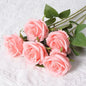 Velvet Artificial Rose Stems | Realistic Silk Flowers for Wedding & Home Décor