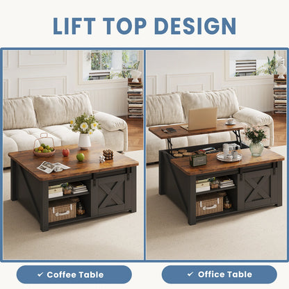 Lift-Top Coffee Table with Storage