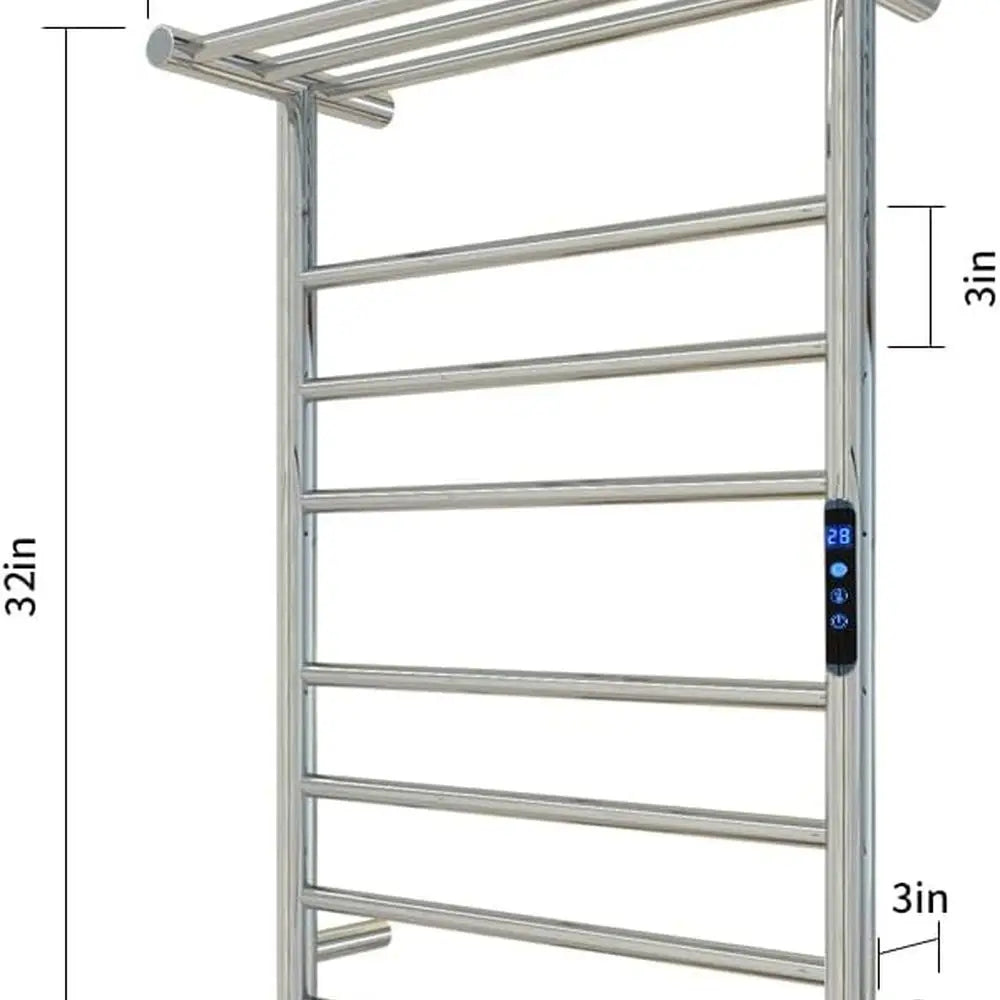 Smart WiFi Heated Towel Rack | Wall Mounted Stainless Steel Towel Warmer