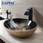 Vintage Gold Ceramic Bathroom Vessel Sink