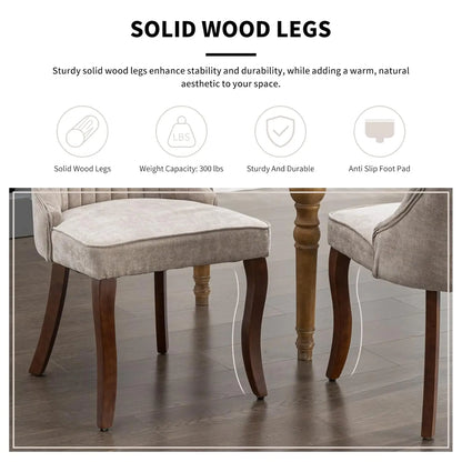 Mid Century Upholstered Dining Room Chairs, Set of 6
