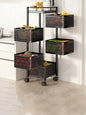 Rotating Five-Layer Trolley, Multi-Functional, Simple Storage