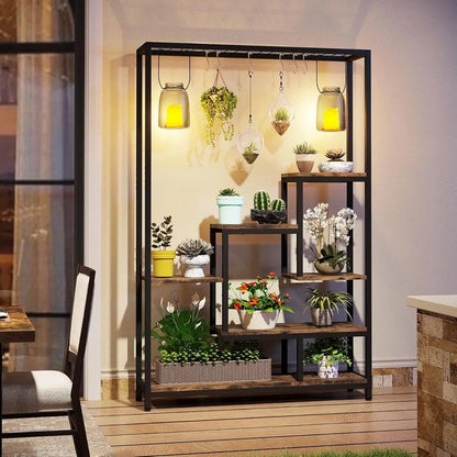 Large Modern Metal Plant Stand for Indoor Garden
