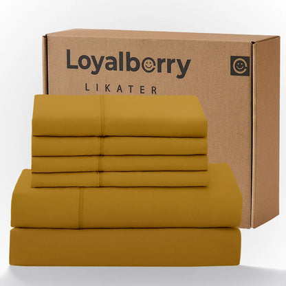 Cool & Soft 4-Piece Microfiber Sheet Set | Deep Pocket Bed Sheets Up to 18"