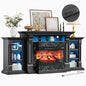 Gorgeous Electric Fireplace Mantel with Display Shelves