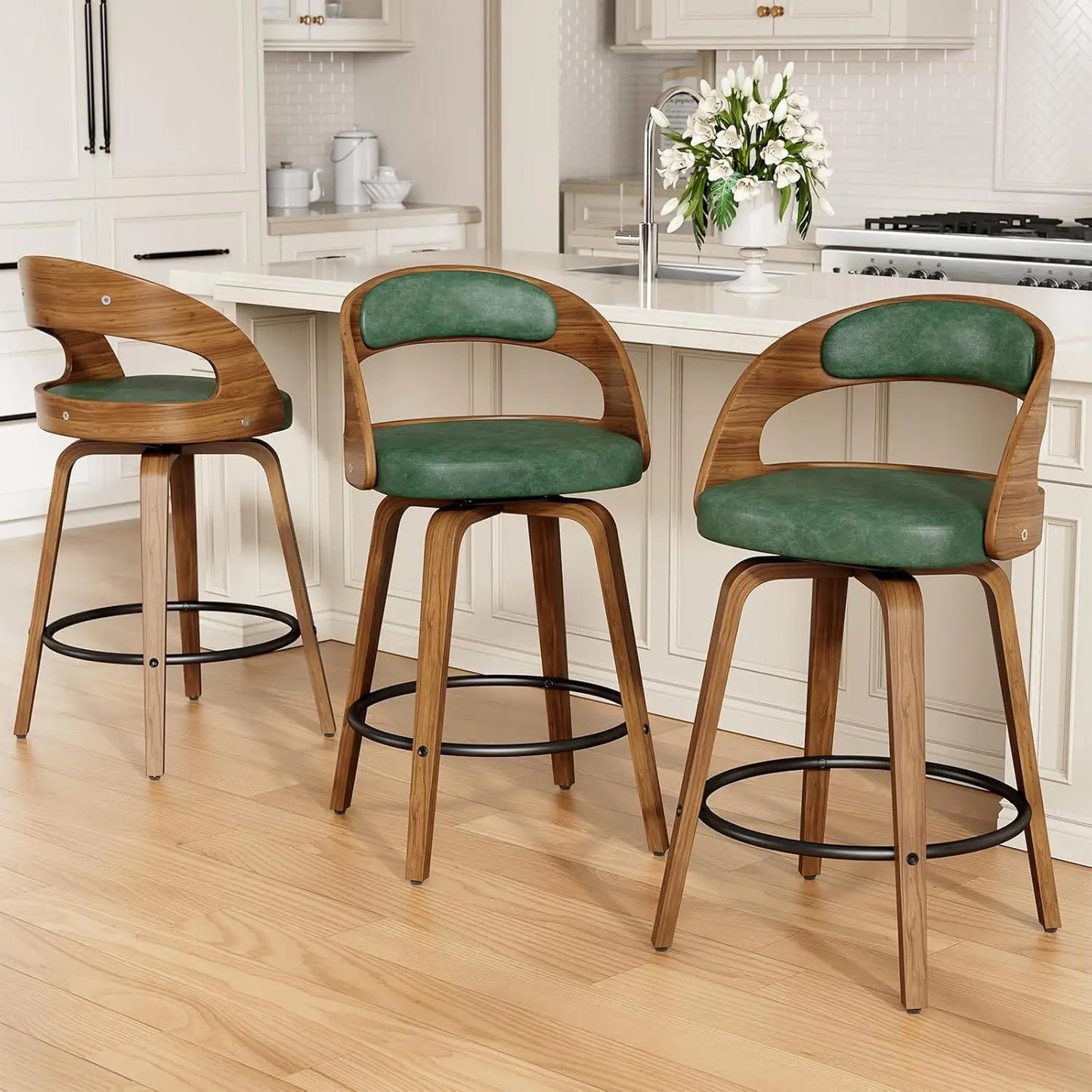 Modern Swivel Counter Height Bar Stools