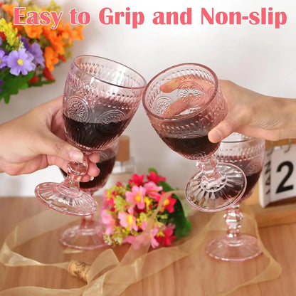 Vintage Wine Glasses, Set of 12 Goblets