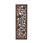 Handmade Carved Wooden Acanthus Wall Décor | 36" Brown Floral Leaf Wall Art