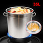 Large Capacity Stainless Steel Stock Pot with Lid