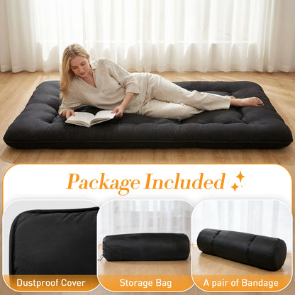 Soft Foldable Futon Mattress with Washable Cover