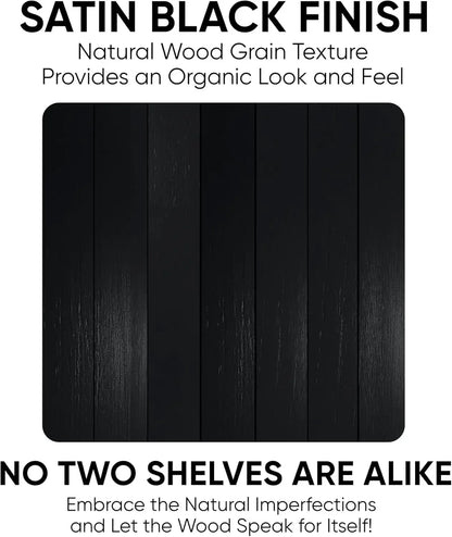 48-Inch Modern Wall Shelves with Hidden Heavy-Duty Brackets (Set of 2)