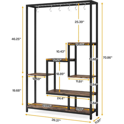 Large Modern Metal Plant Stand for Indoor Garden