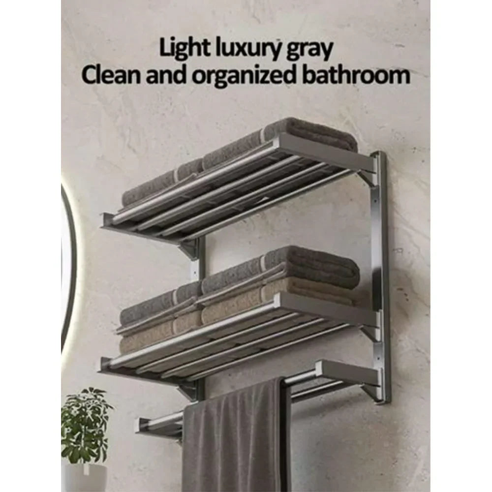 Wall Mounted Aluminum Towel Rack