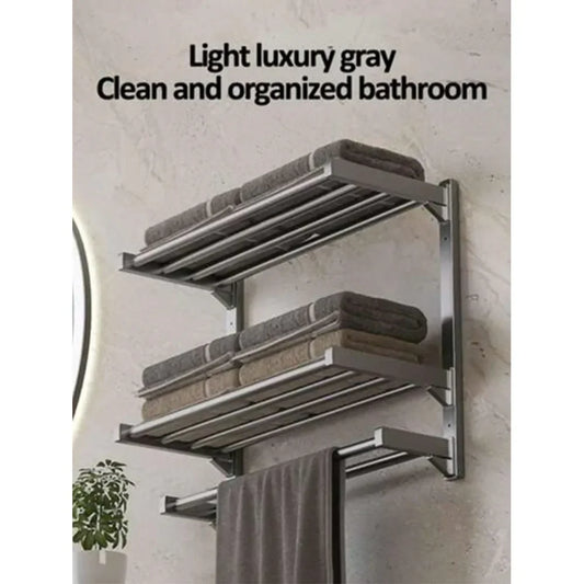 Wall Mounted Aluminum Towel Rack