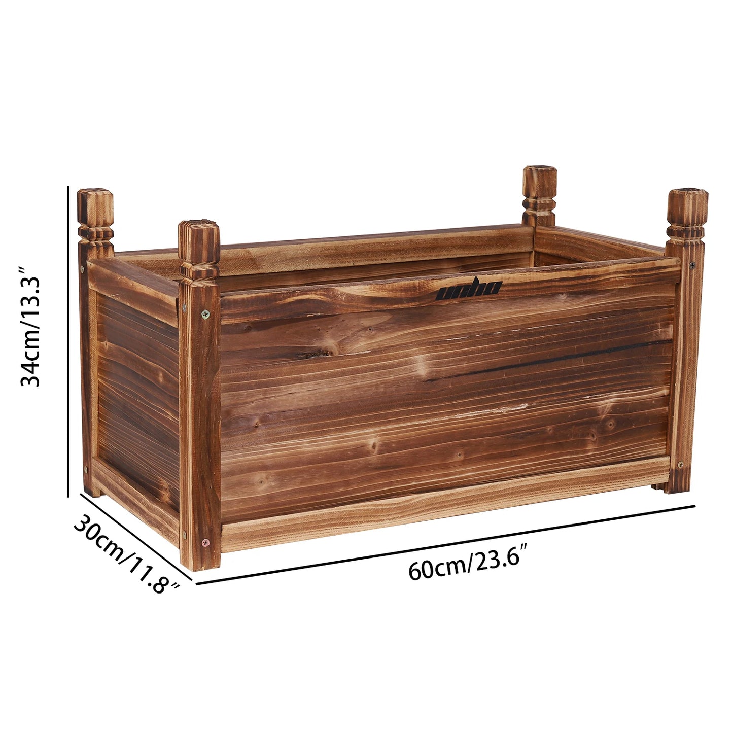 Solid Pine Raised Garden Planter Box