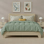 Upholstered Bed Frame with Adjustable Linen Headboard