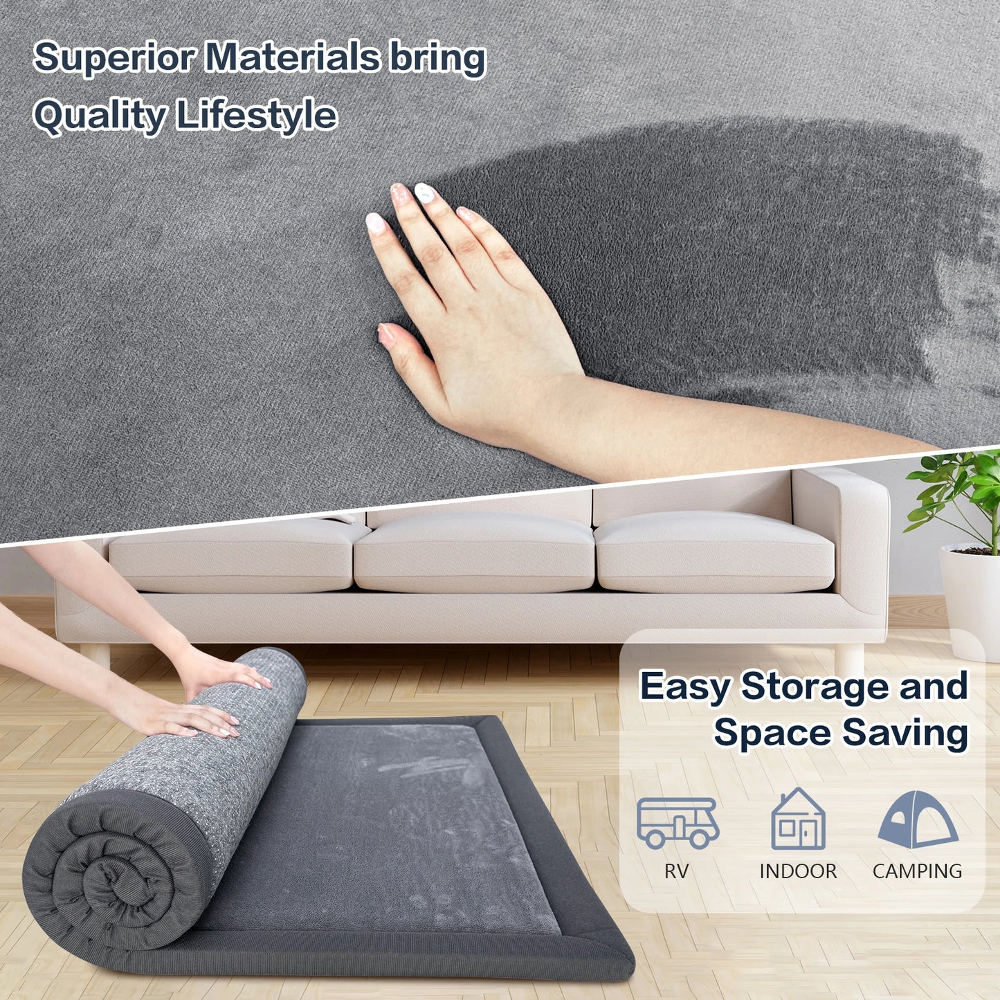 Thick Memory Foam Soft Non-Slip Rug