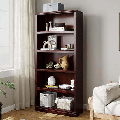 Modern 5-Tier Open Storage Bookshelf 