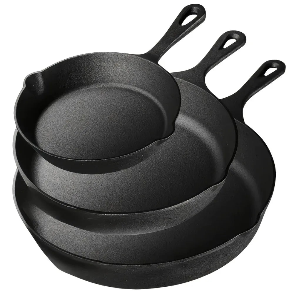 Pre-Seasoned Cast Iron Skillet Set