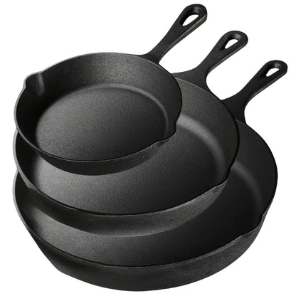 Pre-Seasoned Cast Iron Skillet Set