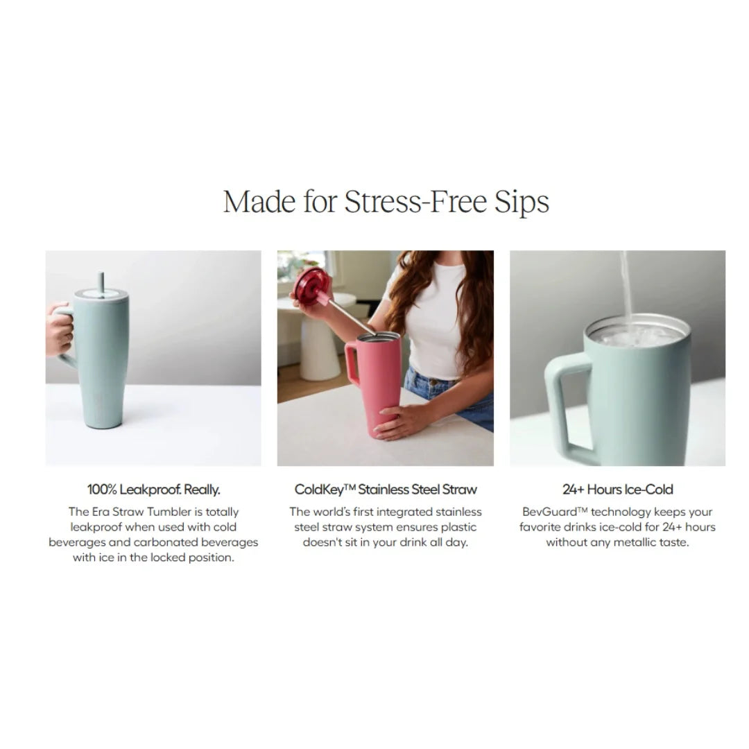 Insulated Stainless Steel Tumbler with Handle