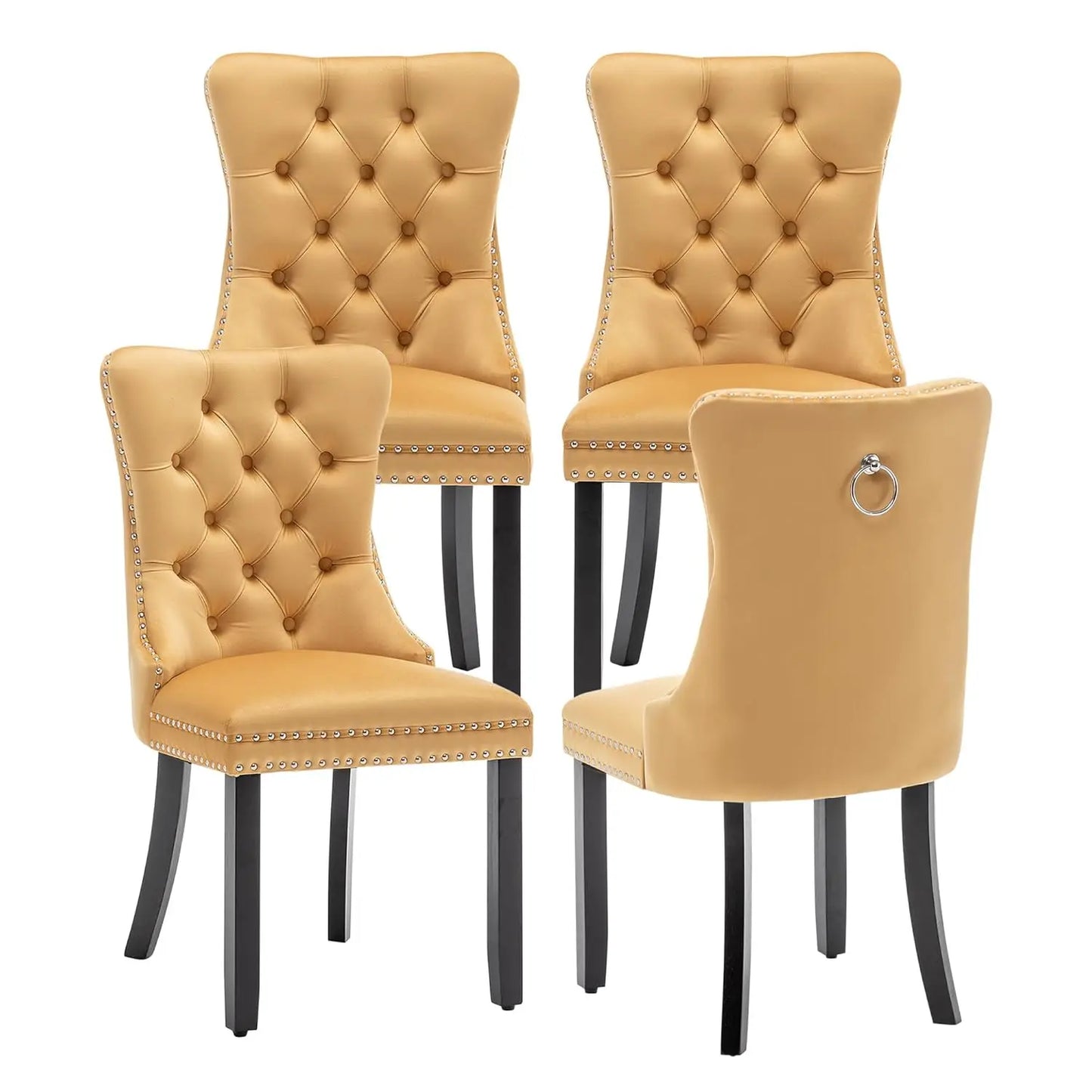 Modern Wingback Dining Room Chair Set