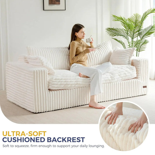 Bean Bag Mini Sofa, Boneless Couch in a Box