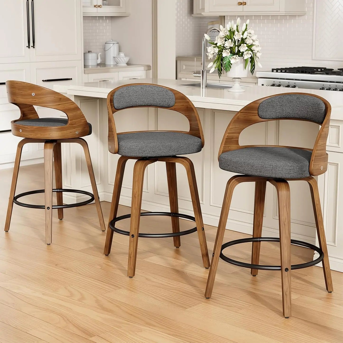 Modern Swivel Counter Height Bar Stools
