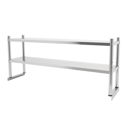 Heavy-Duty 2-Tier Stainless Steel Storage Shelving