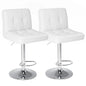 Faux Leather Counter Height Bar Stools