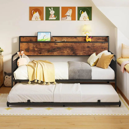 Daybed with Trundle, Multifunctional and Practical