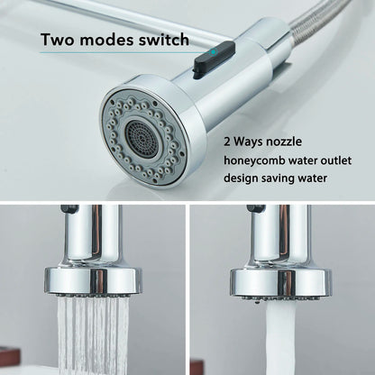 Modern Pull-Down Kitchen Faucet