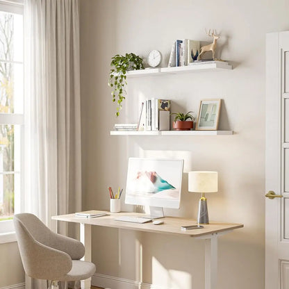 White Floating Shelves, Set of 4